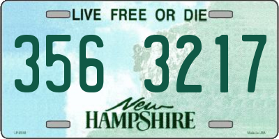 NH license plate 3563217