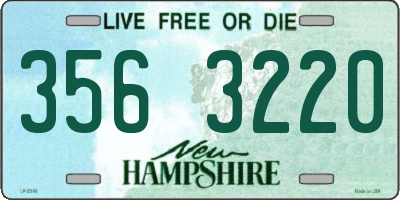 NH license plate 3563220