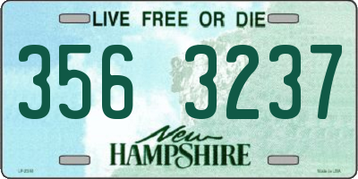 NH license plate 3563237