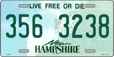 NH license plate 3563238