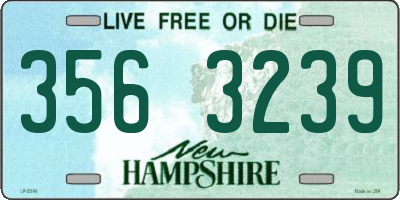 NH license plate 3563239