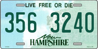 NH license plate 3563240
