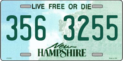 NH license plate 3563255