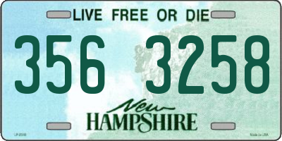 NH license plate 3563258