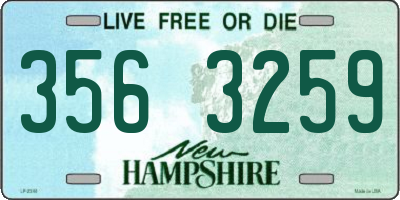 NH license plate 3563259
