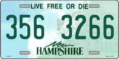 NH license plate 3563266