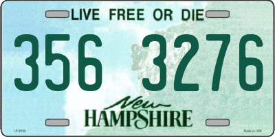 NH license plate 3563276
