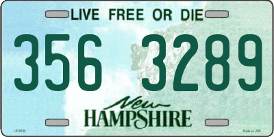NH license plate 3563289