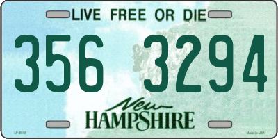 NH license plate 3563294