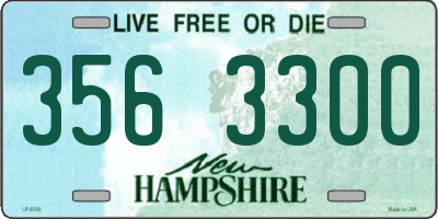 NH license plate 3563300