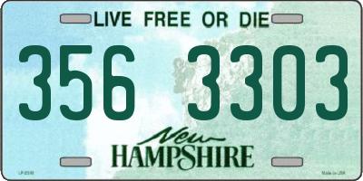 NH license plate 3563303