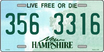 NH license plate 3563316