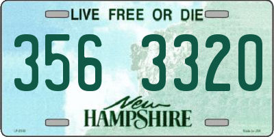 NH license plate 3563320