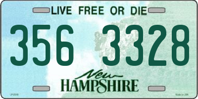 NH license plate 3563328