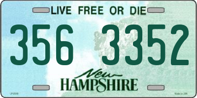 NH license plate 3563352