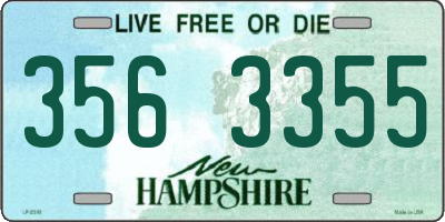 NH license plate 3563355