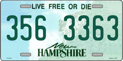 NH license plate 3563363