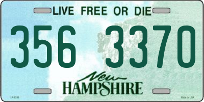 NH license plate 3563370