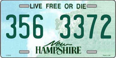 NH license plate 3563372