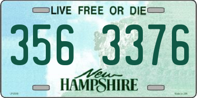 NH license plate 3563376