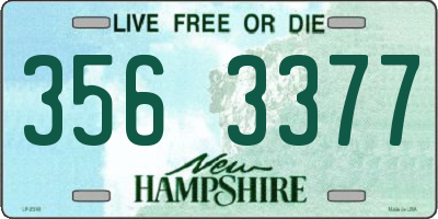 NH license plate 3563377