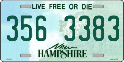 NH license plate 3563383