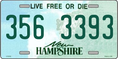 NH license plate 3563393