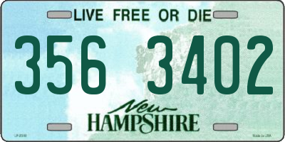 NH license plate 3563402