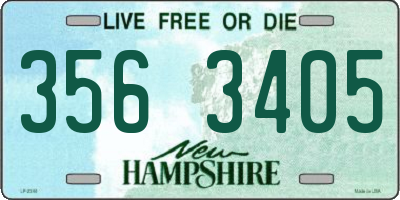 NH license plate 3563405