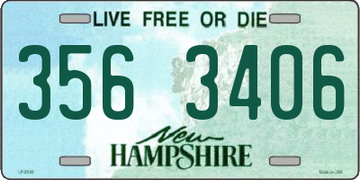 NH license plate 3563406