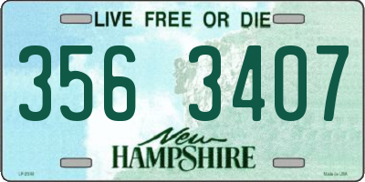 NH license plate 3563407