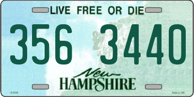 NH license plate 3563440