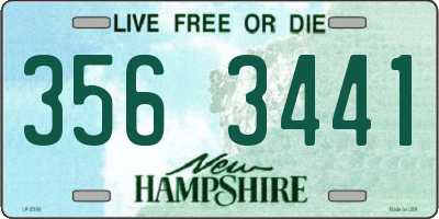 NH license plate 3563441