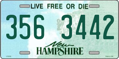 NH license plate 3563442
