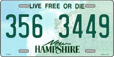 NH license plate 3563449