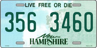 NH license plate 3563460