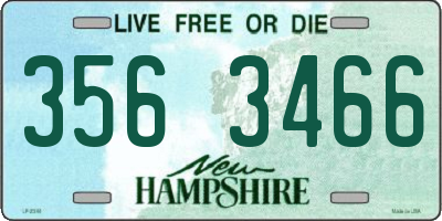 NH license plate 3563466