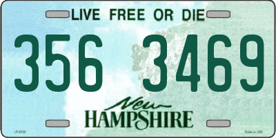 NH license plate 3563469