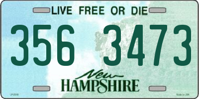 NH license plate 3563473
