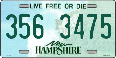 NH license plate 3563475