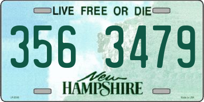 NH license plate 3563479