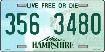 NH license plate 3563480