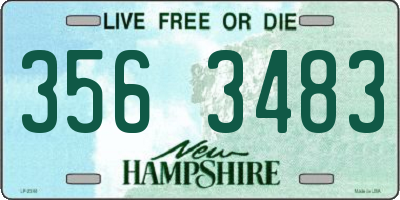 NH license plate 3563483