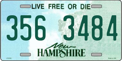 NH license plate 3563484