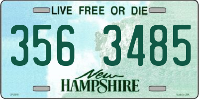 NH license plate 3563485
