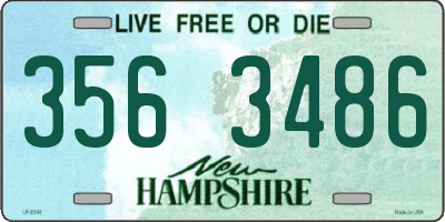 NH license plate 3563486