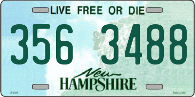 NH license plate 3563488