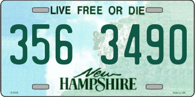 NH license plate 3563490