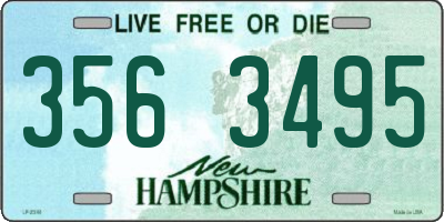 NH license plate 3563495