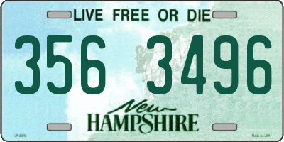 NH license plate 3563496